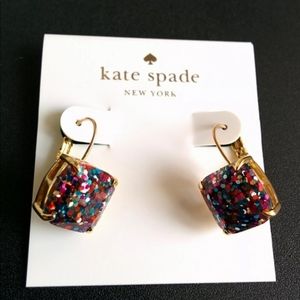 Kate spade drop glitter earrings